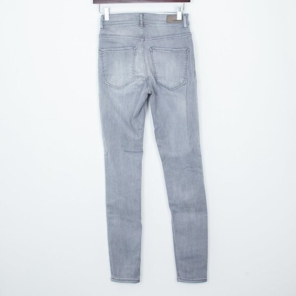 Express‎ Skinny High Rise Gray Denim Jeans Size 2R - Picture 4 of 7